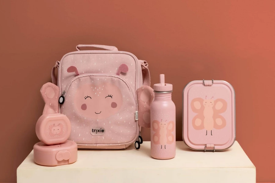 Duży stalowy lunchbox - Motyl / Trixie