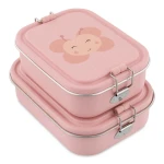 Duży stalowy lunchbox - Motyl / Trixie