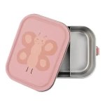 Duży stalowy lunchbox - Motyl / Trixie