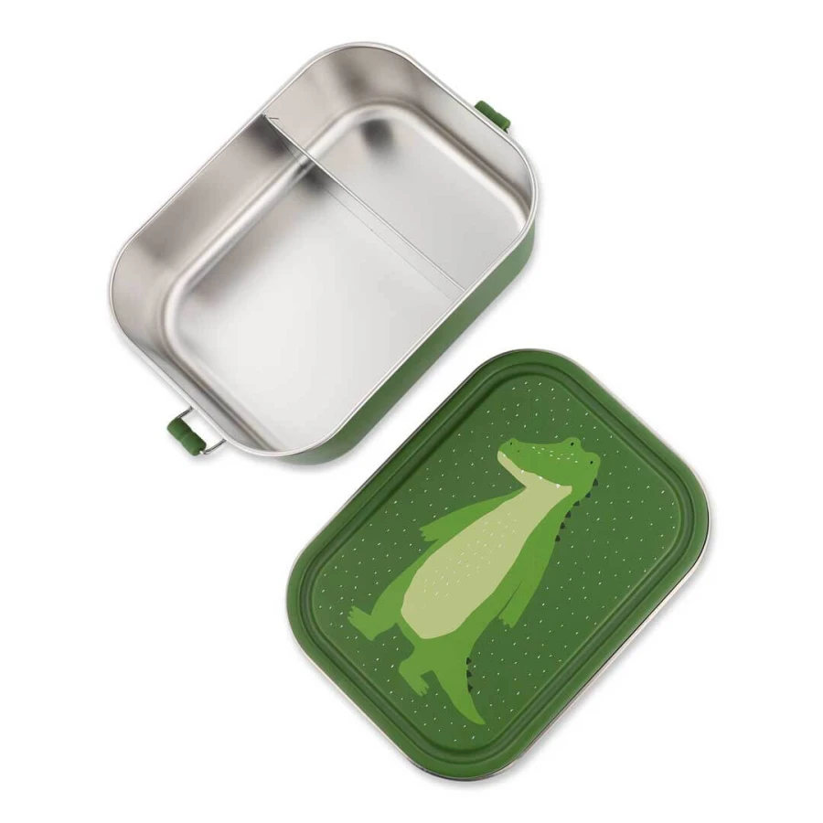 Duży stalowy lunchbox - Aligator / Trixie