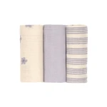 Bambusowa pieluszka otulacz 3 szt. Tiny Team Pastel Lilac / Lassig