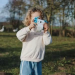 Aparat fotograficzny z funkcją drukowania KIDYPRINT - niebieski / Kidywolf
