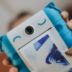 Aparat fotograficzny z funkcją drukowania KIDYPRINT - niebieski / Kidywolf