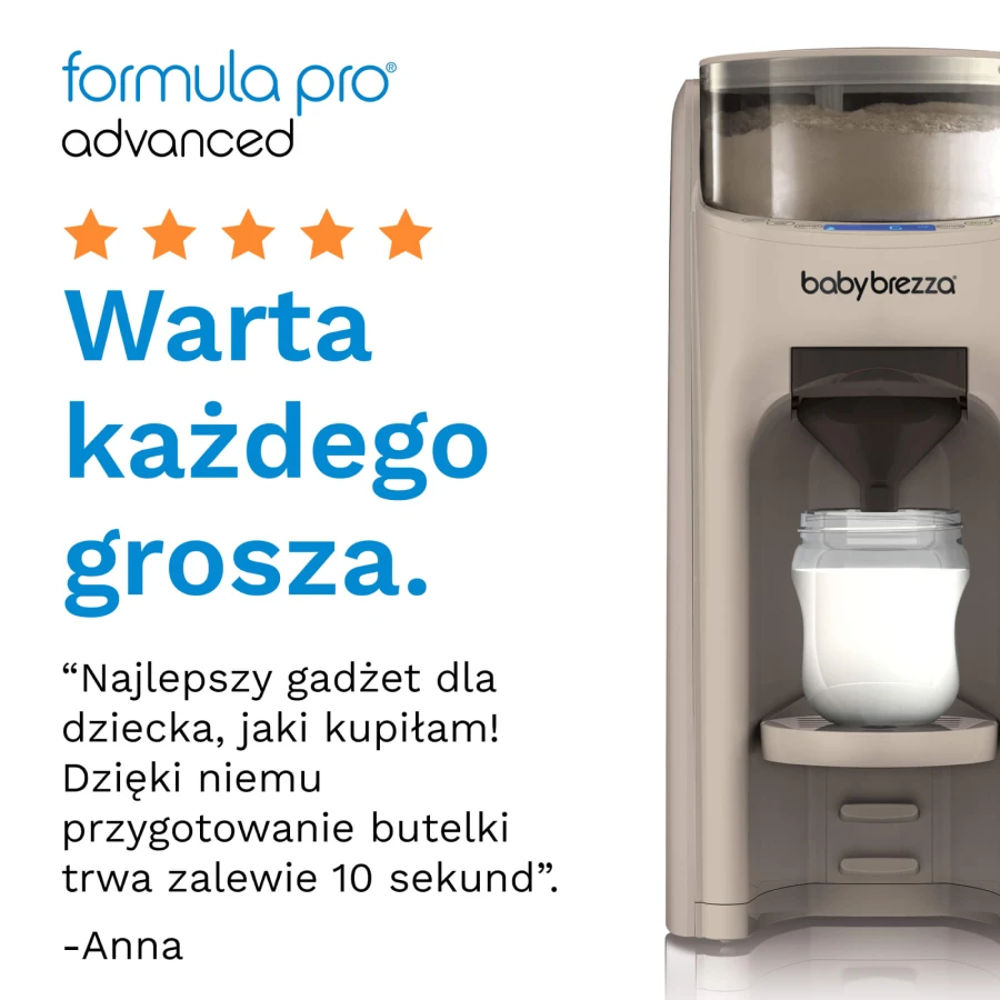 Ekspres do mleka Baby Brezza Formula Pro Advanced Oatmeal 	FRP0247