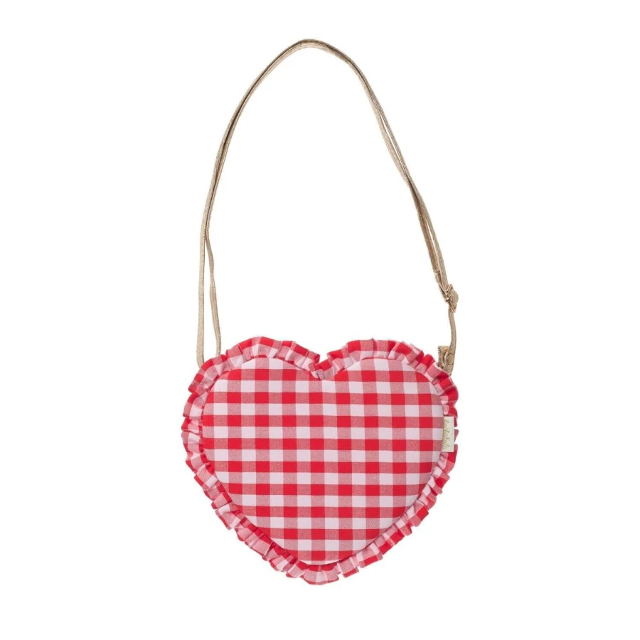 Torebka Gingham Ruffle Love Heart / Rockahula Kids