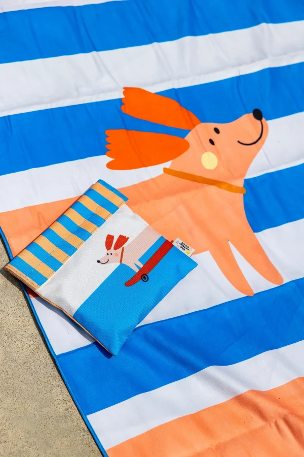 Ręcznik z mikrofibry 70 × 140 cm - Woof Gang / The cotton cloud