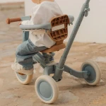 Rowerek trójkołowy 4w1 z rączką Blue / Little Dutch
