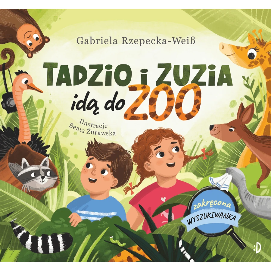Tadzio i Zuzia idą do zoo. Zakręcona wyszukiwanka / Wydawnictwo Dwukropek