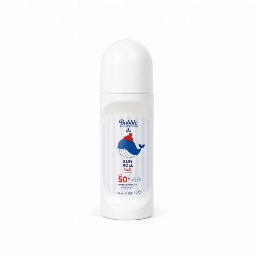 Organiczny krem przeciwsłoneczny roll-on SPF50+, 70 ml, 0m+ / Bubble&Co