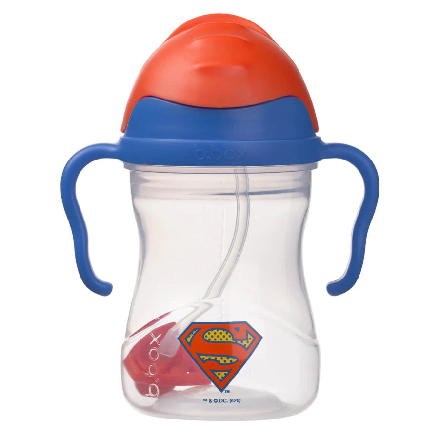 Bidon ze słomką 240 ml, Superman / b.box