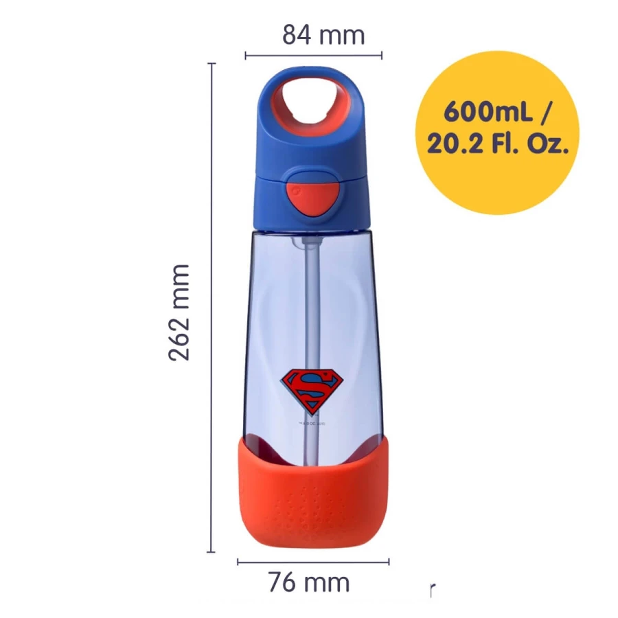 Tritanowa butelka ze słomką Superman / b.box