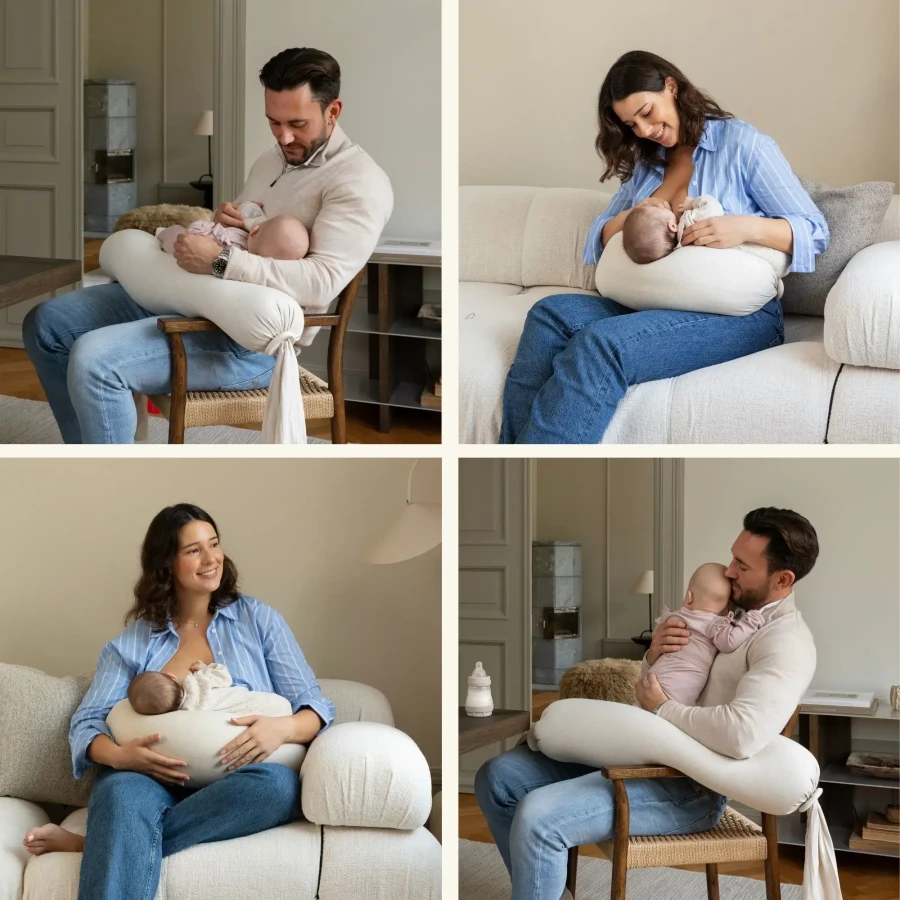 Poduszka do karmienia - Soft White / bbhugme
