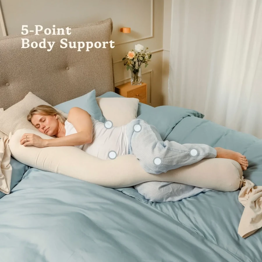Poduszka ciążowa - Soft White / bbhugme