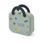 Lunchbox silikonowy Elara - Play, Dusty Peppermint / Liewood