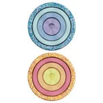 Zestaw 8 dysków sensorycznych do zabaw ruchowych Stapelstein® Inside Set - pastel / Stapelstein®