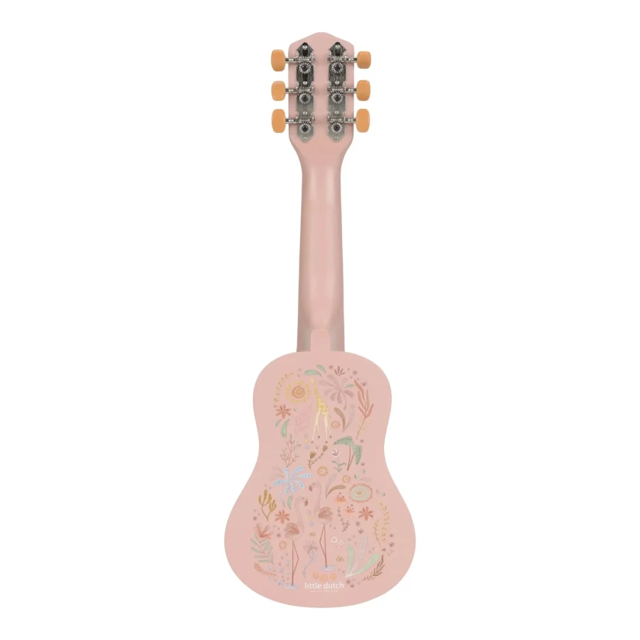 Drewniana gitara różowa Safari Friends FSC / Little Dutch