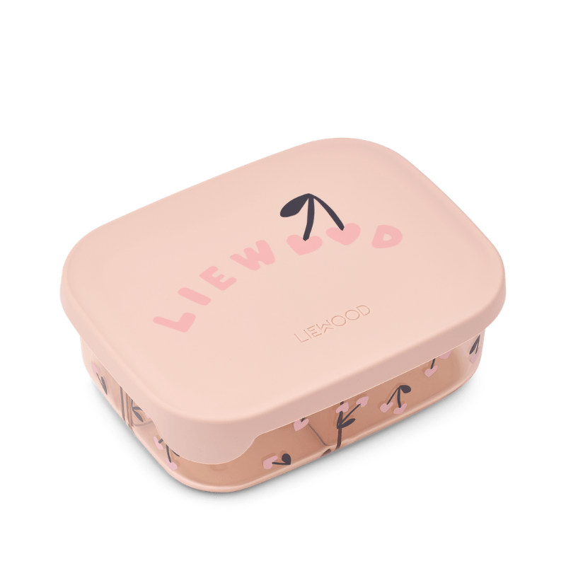 Lunchbox tritanowy z przegródkami Arthur - Cherry heart, Rosey / Liewood