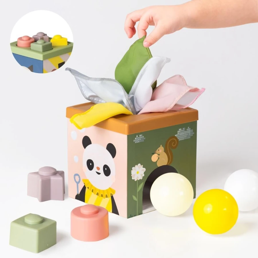 Sensoryczna kostka edukacyjna / Taf Toys