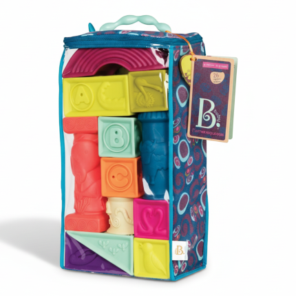 Elemenosqueeze – klocki miękkie – zestaw duży / B.Toys BX1003Z