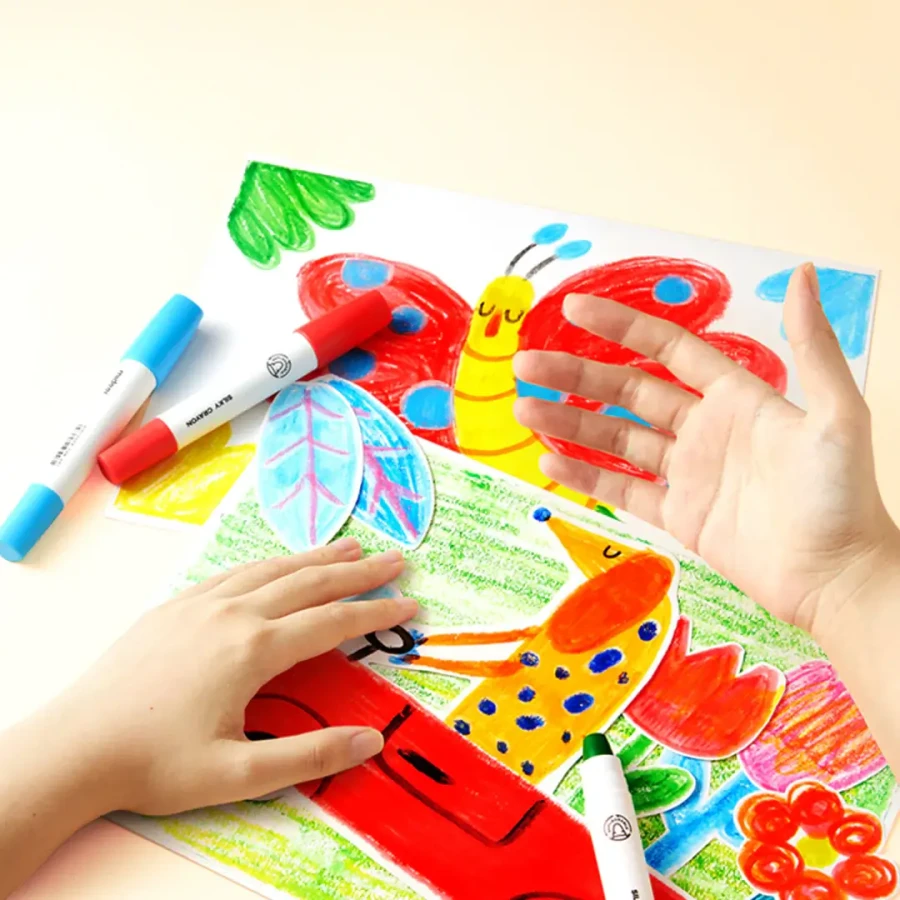 Wkłady do miękkich, zmywalnych kredek silky crayons 6 szt. / mideer