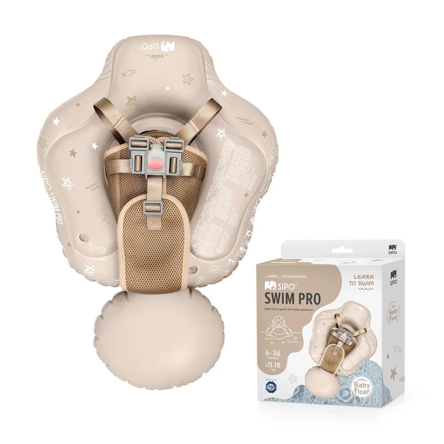 Koło treningowe do nauki pływania 6-36m (11-18 kg) - beżowe / SIPO