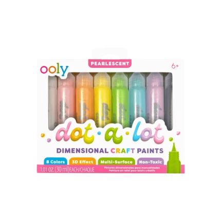 Farby Kropkowe Dot-A-Lot, Perłowe, 8 farb / Ooly