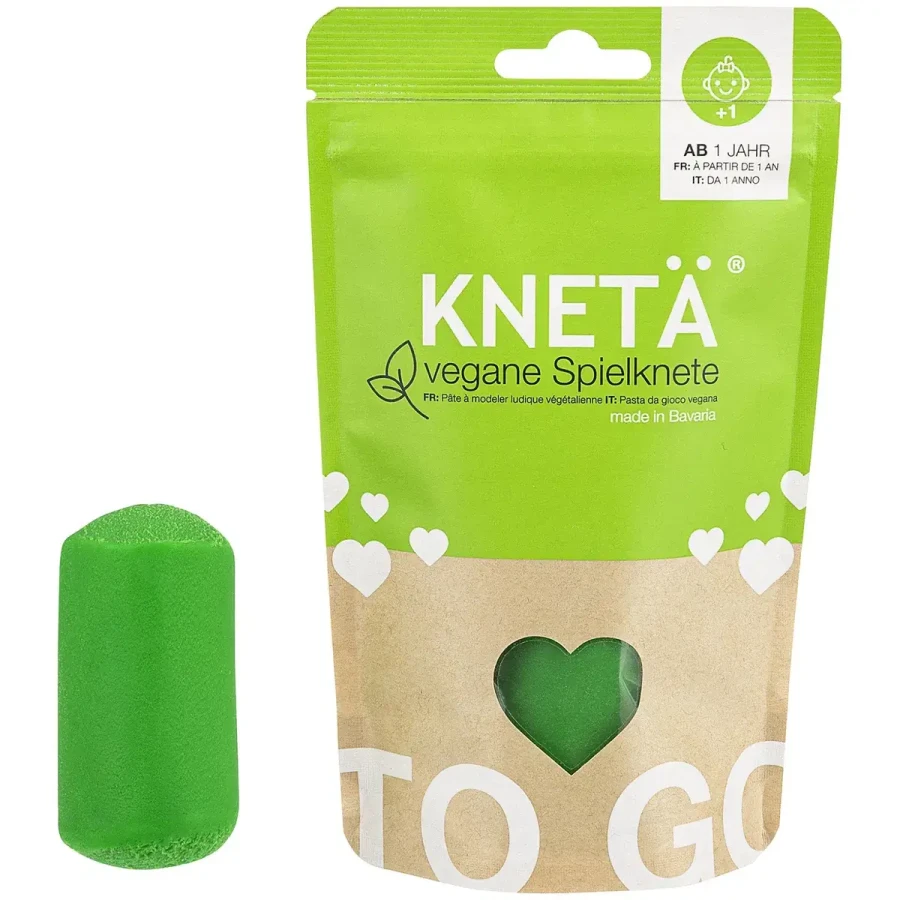 Wegańska masa plastyczna, 100g - zielona / KNETA