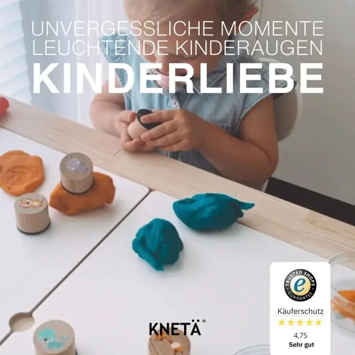 Zestaw drewnianych stempli, 6szt. - Monster / KNETA