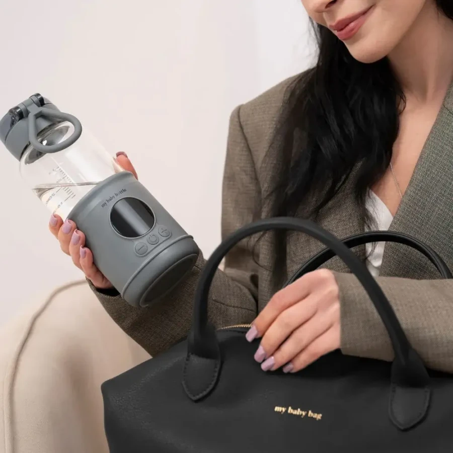Przenośny podgrzewacz MyBabyBottle PRO do butelek, wody i mleka - Grey / MyBabyBottle