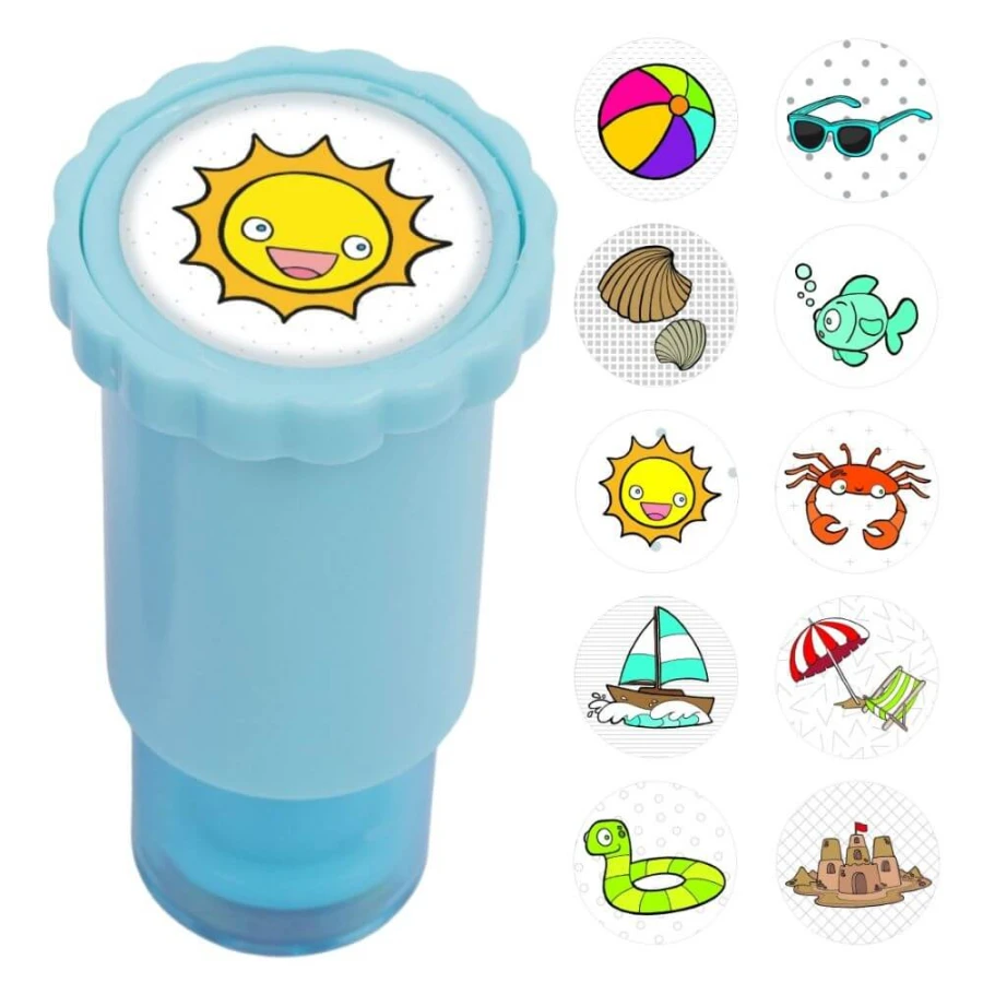 Stempel z naklejkami - Plaża / Apli kids