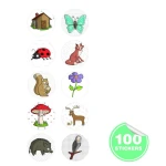 Stempel z naklejkami - Las / Apli kids