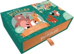 Puzzle Leśny świat + kartonowe zwierzątka 3+ / Auzou