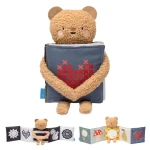 Dwustronna książeczka sensoryczna - przytulny miś / Taf Toys