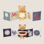 Dwustronna książeczka sensoryczna - przytulny miś / Taf Toys