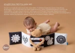 Dwustronna książeczka sensoryczna - przytulny miś / Taf Toys
