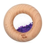 Drewniana zabawka sensoryczna Donut Calm - fioletowy / Petit Boum