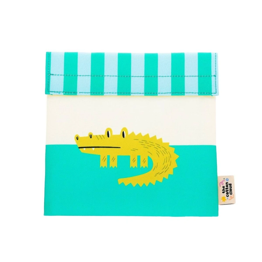 Torebka na kanapki - Croc Rock / The cotton cloud