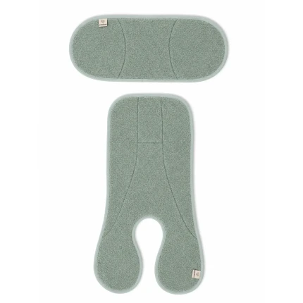 Dwuczęściowa wełniana wkładka termoregulacyjna MIDI merino do fotelika do 105 cm SZAŁWIA / Patulove