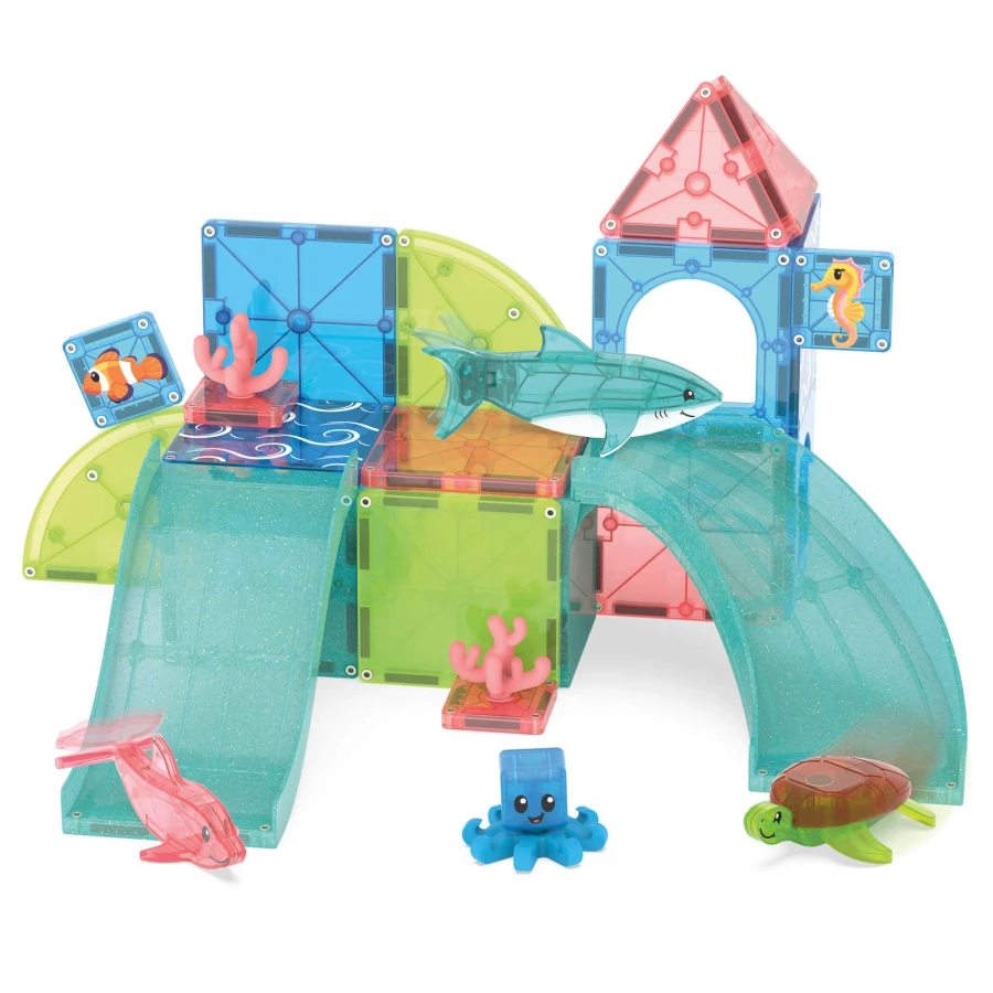 Klocki Magnetyczne Coral Reef, 25 el. / Magna-Tiles