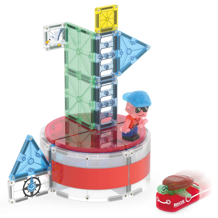 Klocki Magnetyczne Lighthouse Rescue, 26 el. / Magna-Tiles