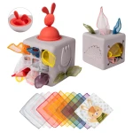Interaktywna kostka z wyskakującymi chusteczkami / Taf Toys