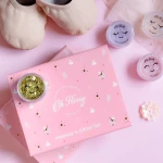 Naturalny zestaw do makijażu Ballet Sparkle, cień do powiek, róż, brokat bio i akcesoria / Oh Flossy