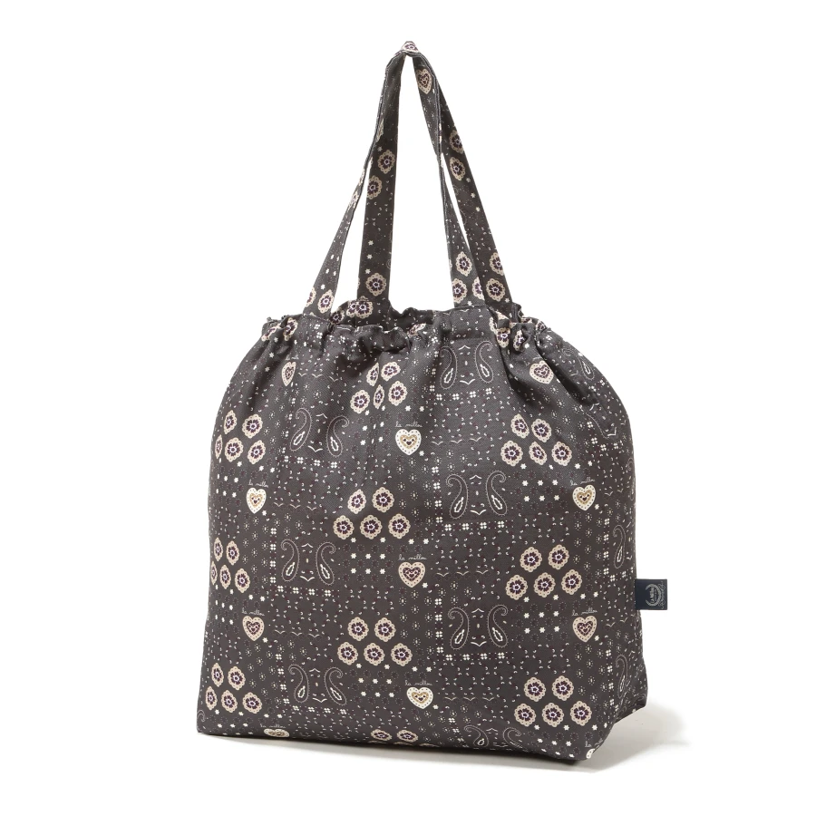 Shopper Bag z kieszonką BANDANA MOCCA (BANDANA CHOCO) / La Millou