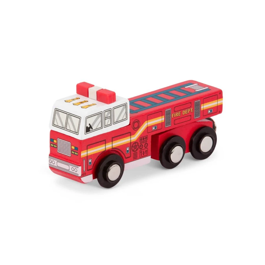 Drewniane pojazdy Wooden Vehicles, zestaw z samolotem / Battat