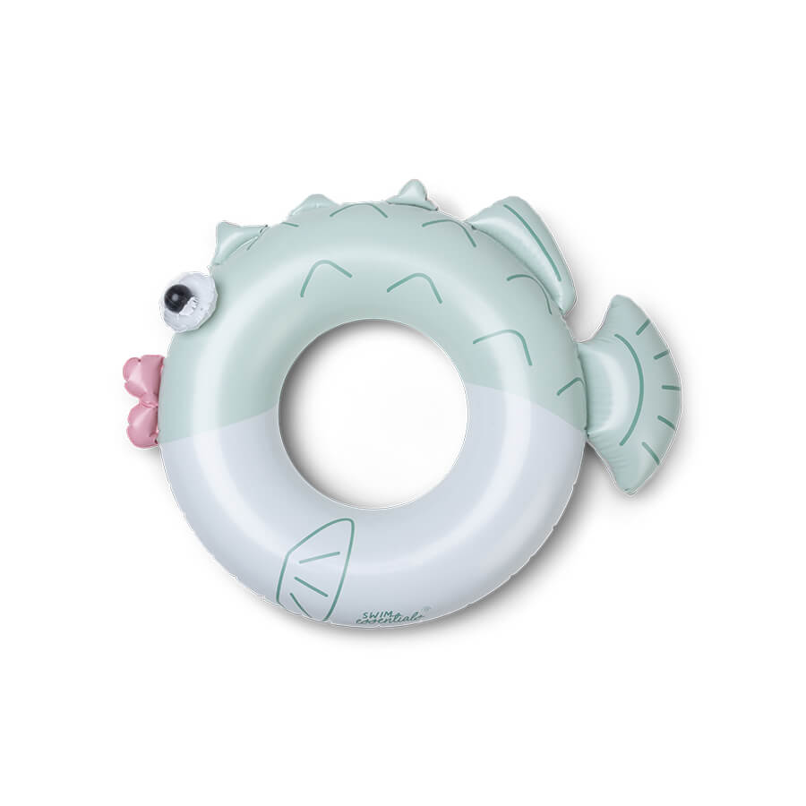 Koło do pływania dla dzieci Ø95 cm Ryba - Green Puck Pufferfish / The Swim Essentials