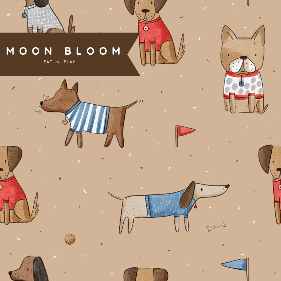 Wodoodporna podkładka do fotelika Happy Puppy / Moon Bloom