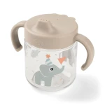 Kubek niekapek z uchwytami Celebration Sand, 260ml / Done by Deer