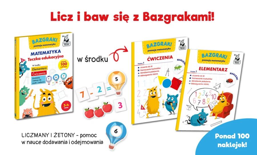 Bazgraki. Matematyka. Teczka edukacyjna. / Kapitan Nauka