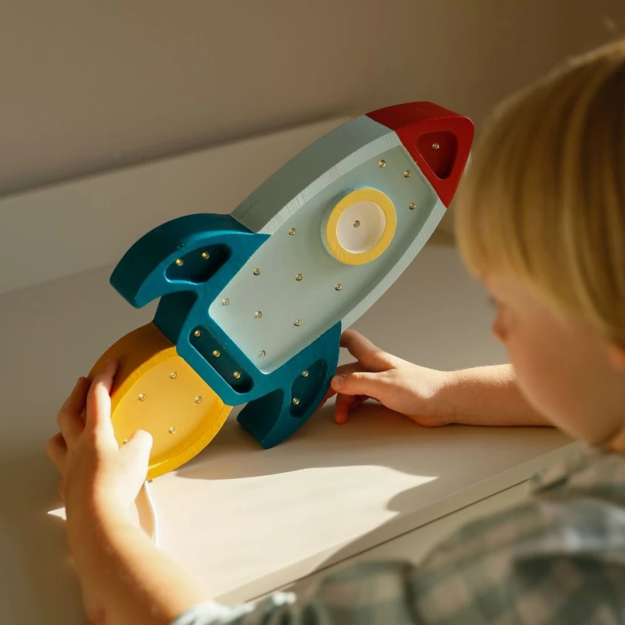 Lampa Little Lights Rakieta TEAL /Little Lights