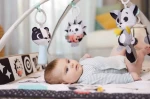 USZKODZONE OPAKOWANIE: Gimnastyka mata edukacyjna dla bobasa z pałąkami - Magiczna Kraina - czarno-biała / Tiny Love